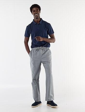 Polo en jersey avec col boutonné