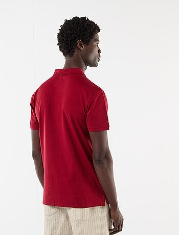 Polo en jersey avec col boutonné