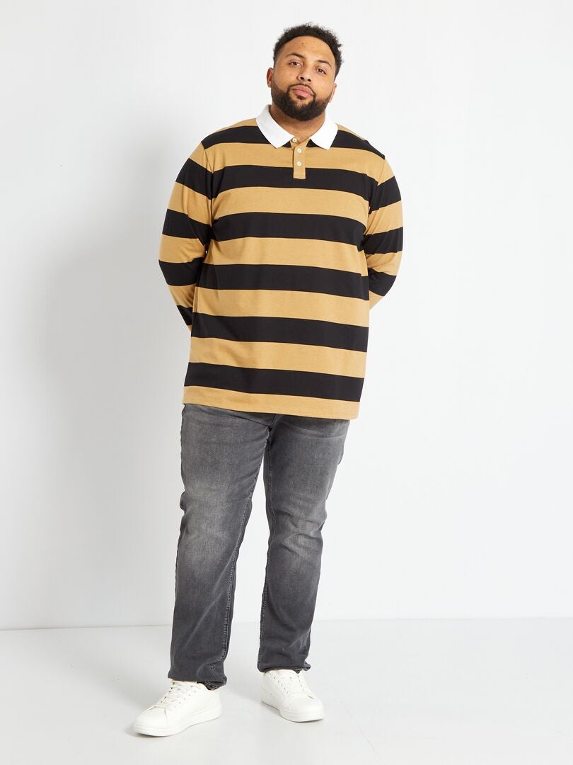 Polo en jersey épais Beige - Kiabi