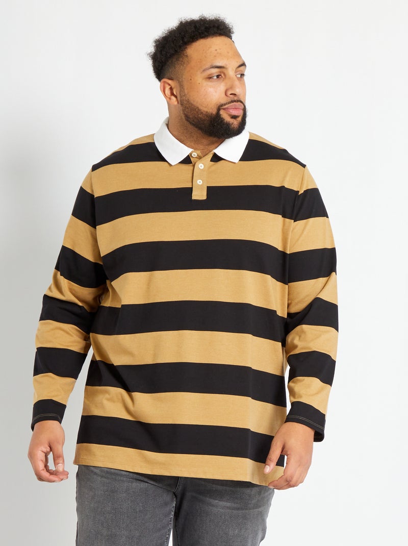 Polo en jersey épais Beige - Kiabi