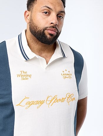 Polo en jersey imprimé