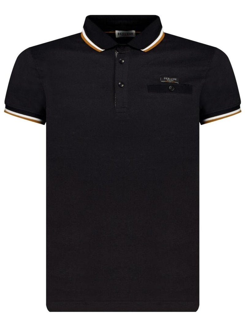 Polo en jersey pour homme 'Deeluxe' Noir - Kiabi