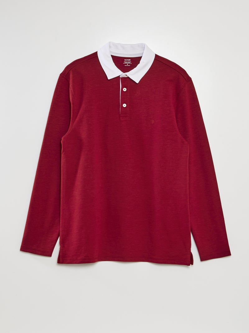 Polo en jersey Rouge - Kiabi