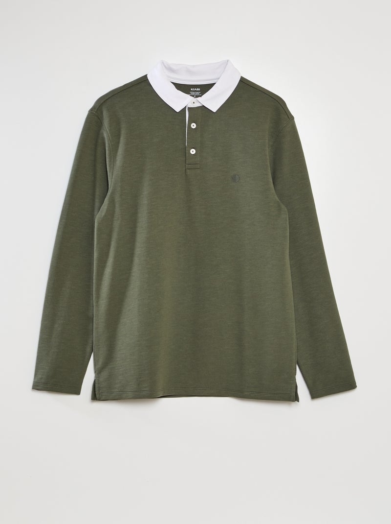 Polo en jersey Vert - Kiabi