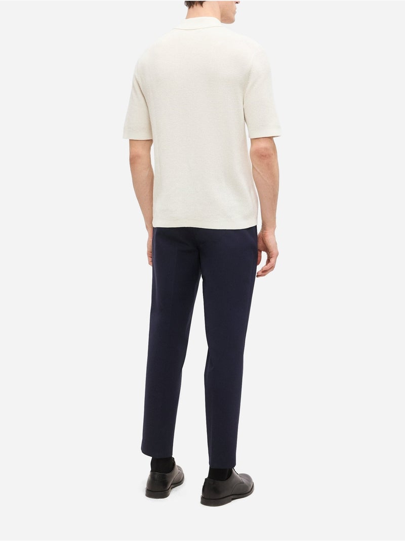 Polo en maille - Calvin Klein Blanc cassé - Kiabi