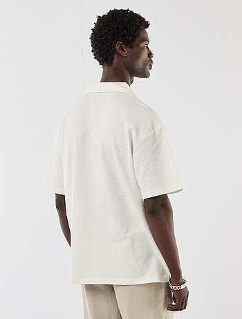 Polo en maille à manches courtes