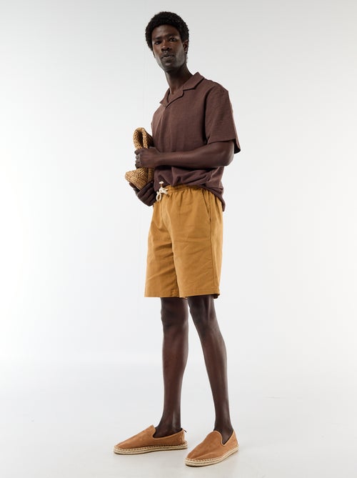 Polo en maille à manches courtes - Kiabi