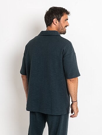 Polo en maille avec col tailleur