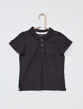 Polo en maille fantaisie