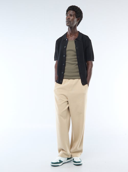 Polo en maille gaufrée - Kiabi