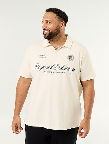 Polo en maille jersey manches courtes