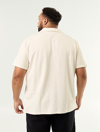 Polo en maille jersey manches courtes