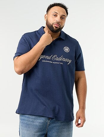 Polo en maille jersey manches courtes