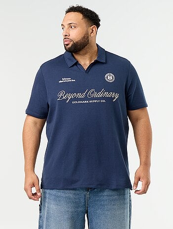 Polo en maille jersey manches courtes