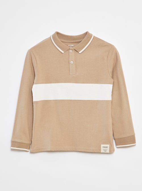 Polo en maille jersey style rugby - Kiabi