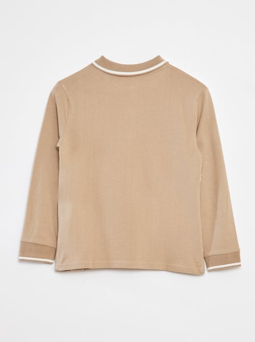 Polo en maille jersey style rugby - Kiabi