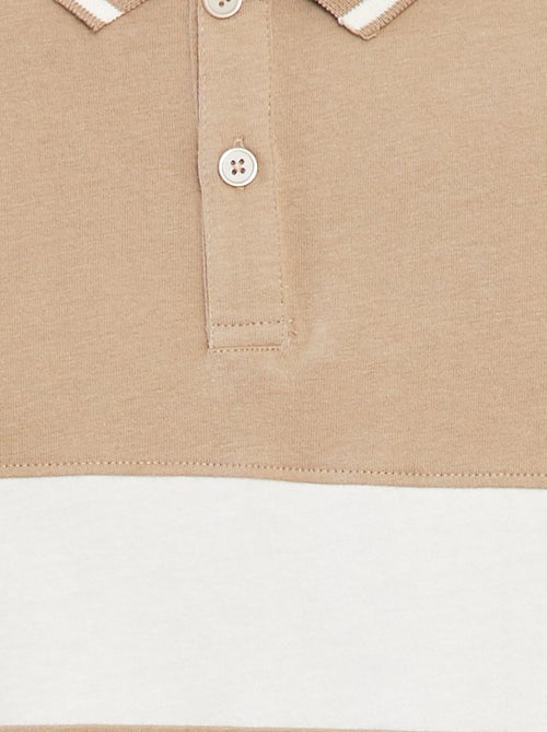 Polo en maille jersey style rugby - Kiabi