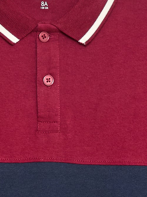 Polo en maille jersey style rugby - Kiabi