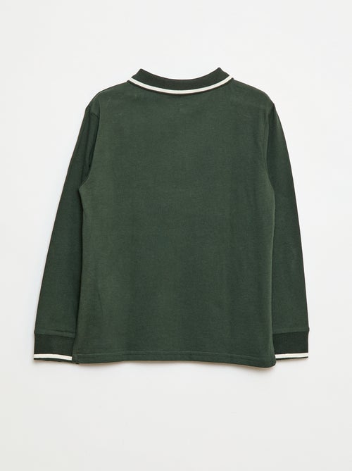 Polo en maille jersey style rugby - Kiabi