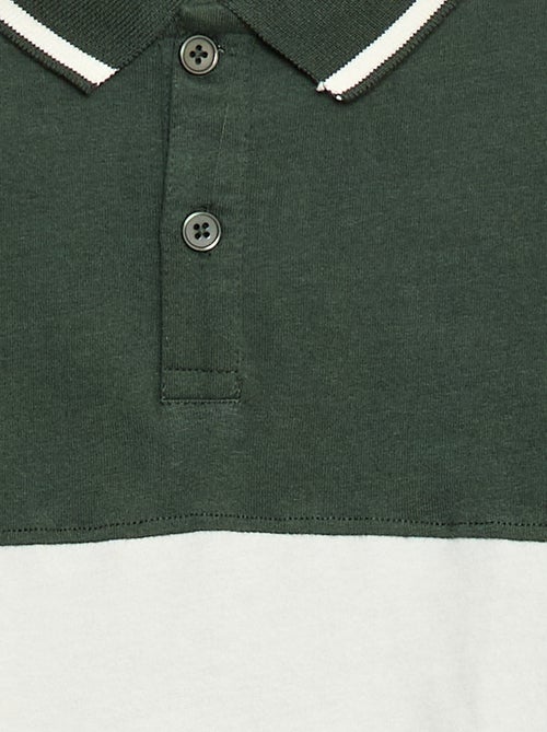 Polo en maille jersey style rugby - Kiabi