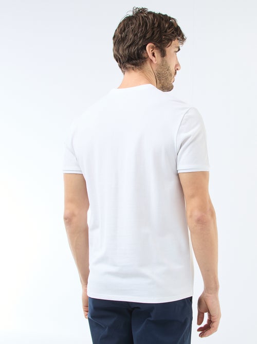 Polo en maille piquée à col tunisien Homme - Kiabi Polo en maille piquée à col tunisien Homme - Kiabi