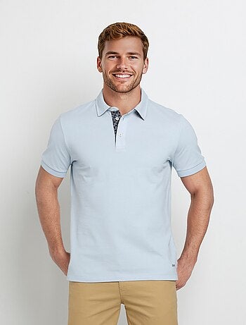 Polo en maille piquée à manches courtes