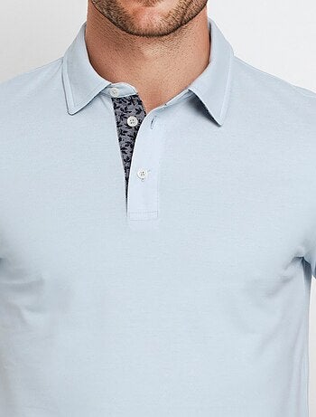 Polo en maille piquée à manches courtes