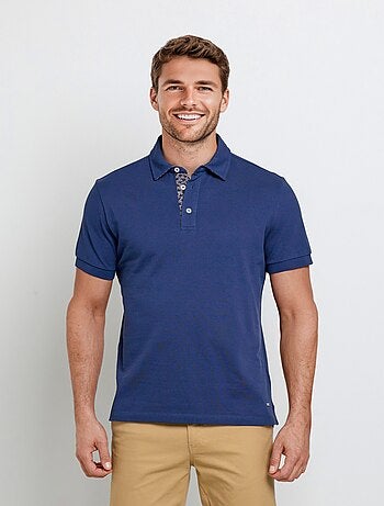Polo en maille piquée à manches courtes