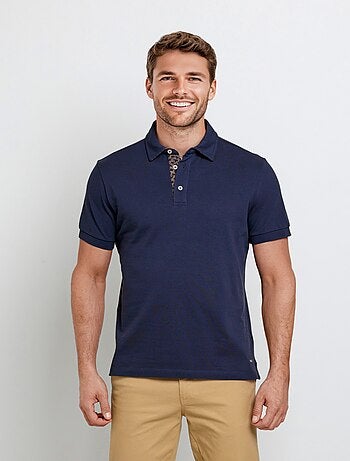 Polo en maille piquée à manches courtes