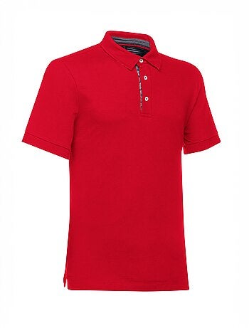 Polo en maille piquée à manches courtes