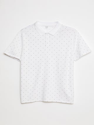 Polo en maille piquée imprimé