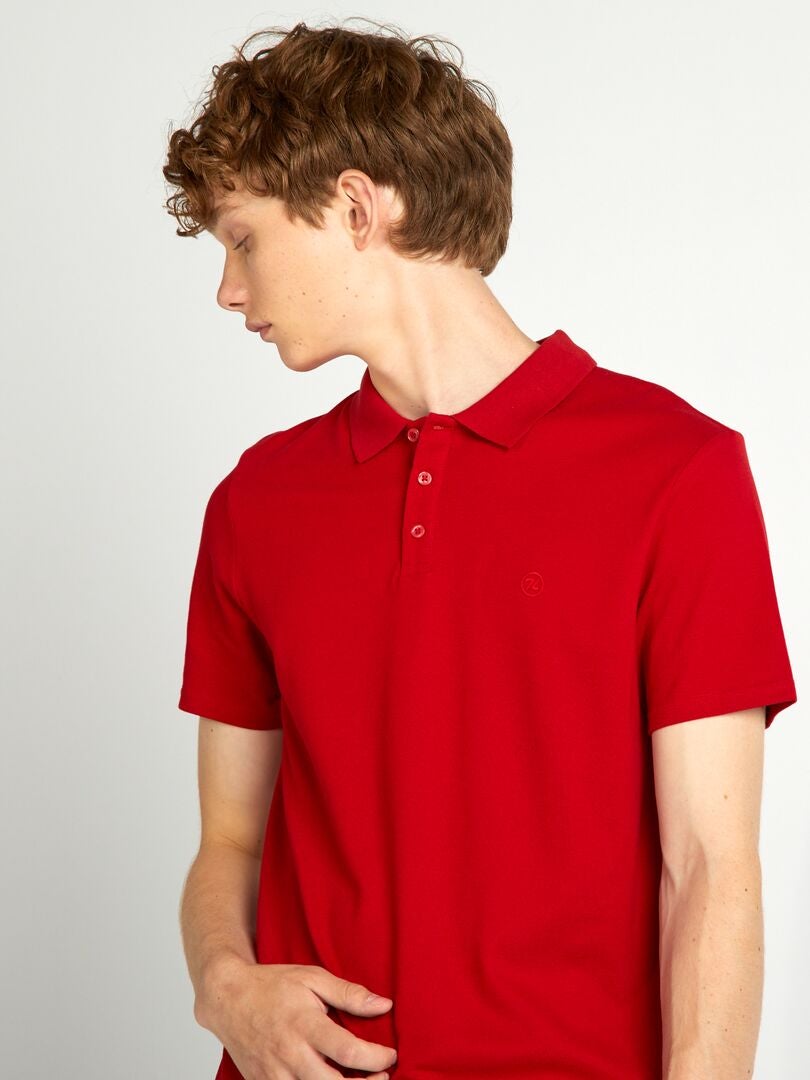 Polo en maille piquee