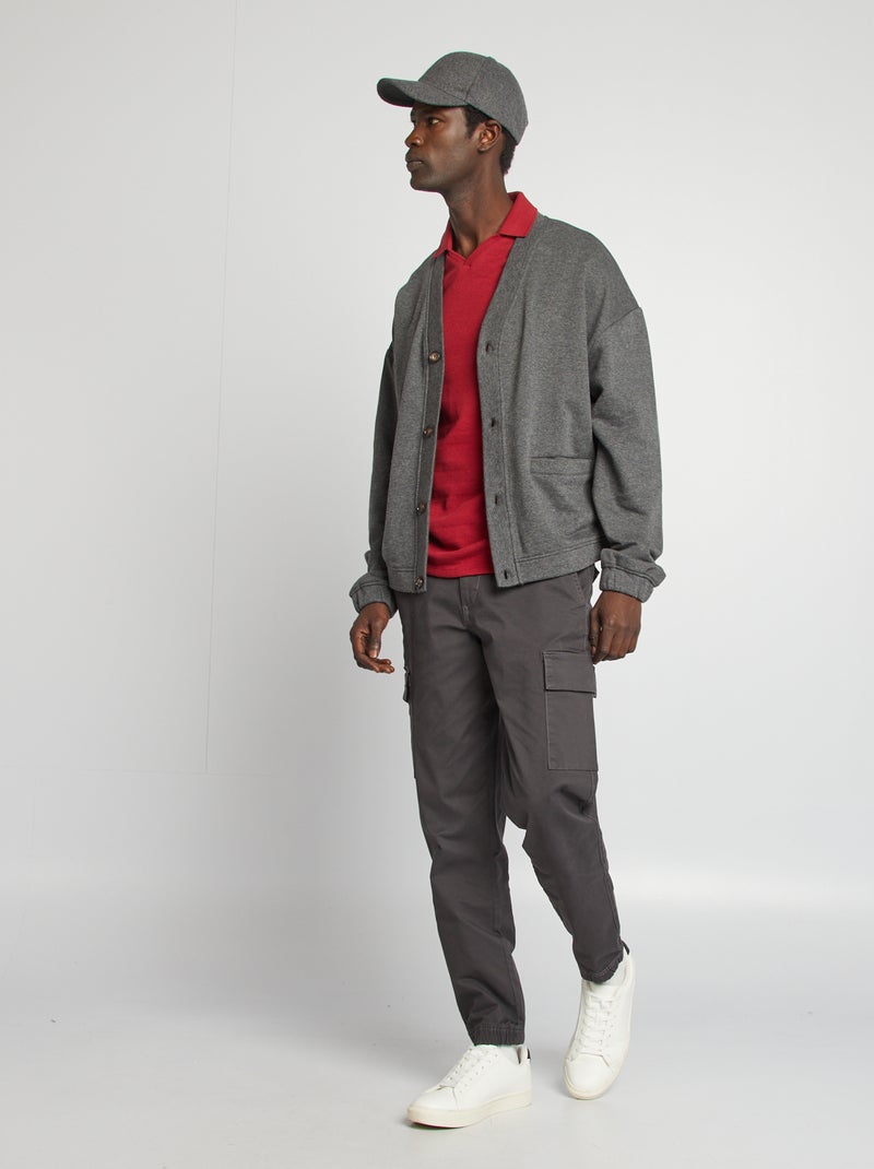 Polo en maille piquée Rouge - Kiabi