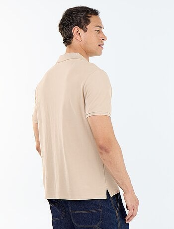 Polo à manches courtes homme en maille piquée uni