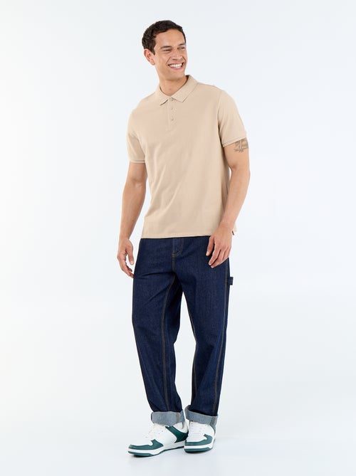 Polo en maille piquée uni Homme à manches courtes - Kiabi