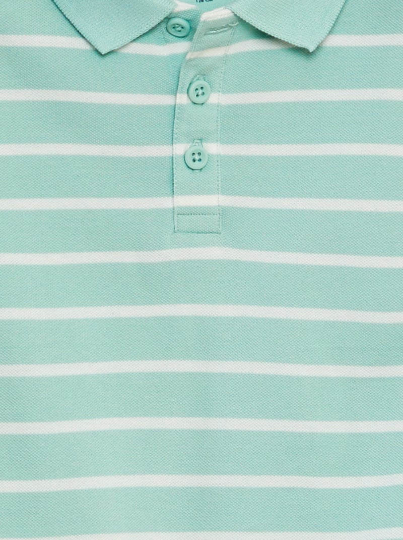 Polo en maille piquée VERT - Kiabi