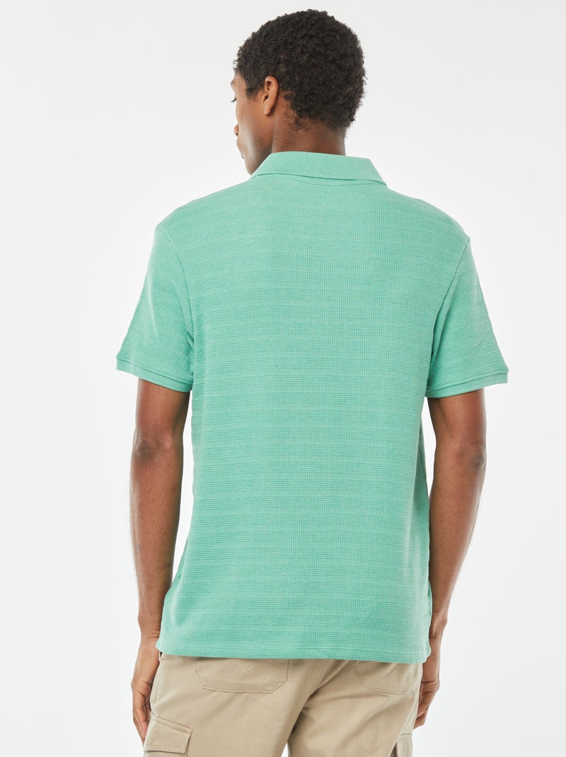 Polo en maille piquée Vert menthe - Kiabi