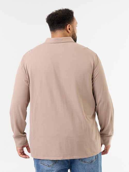 Polo en maille piquet manches longues - Kiabi Polo en maille piquet manches longues - Kiabi