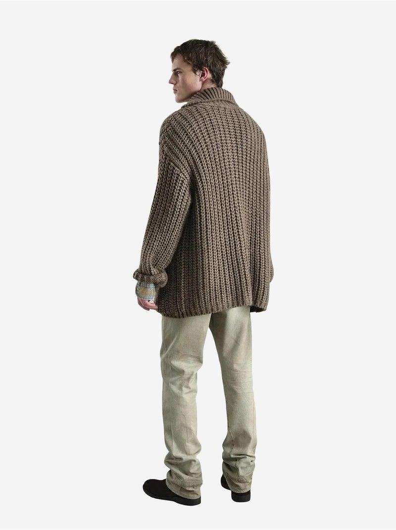 Polo en maille texturée giesto avec poche Marron clair - Kiabi