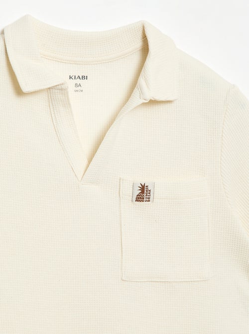 Polo en matière en nid d'abeilles - Kiabi Polo en matière en nid d'abeilles - Kiabi