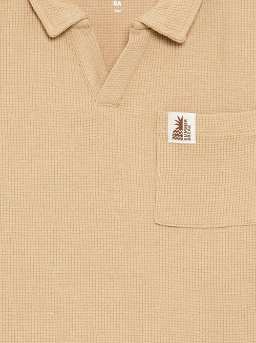 Polo en matière en nid d'abeilles - Kiabi Polo en matière en nid d'abeilles - Kiabi