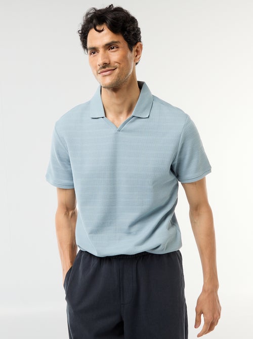 Polo en piqué de coton à manches courtes - Kiabi
