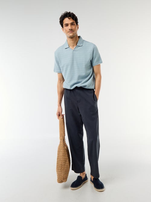 Polo en piqué de coton à manches courtes - Kiabi