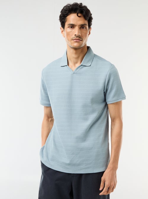 Polo en piqué de coton à manches courtes - Kiabi