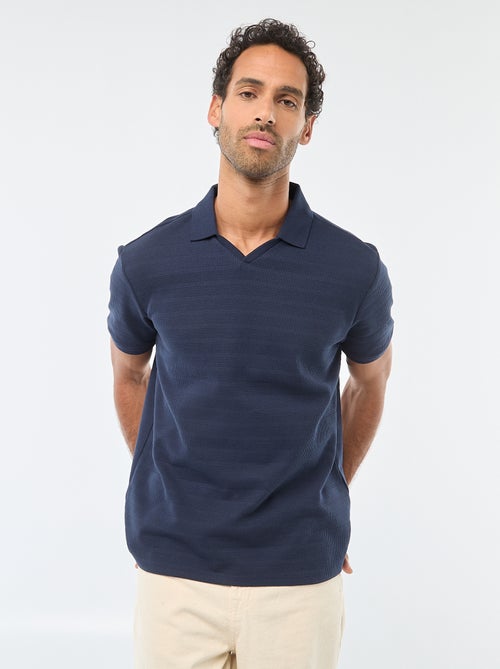 Polo en piqué de coton à manches courtes - Kiabi