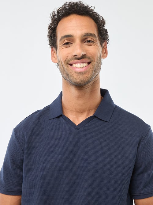 Polo en piqué de coton à manches courtes - Kiabi