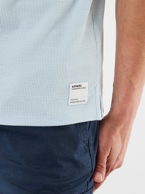 Polo en piqué de coton à manches courtes - Kiabi