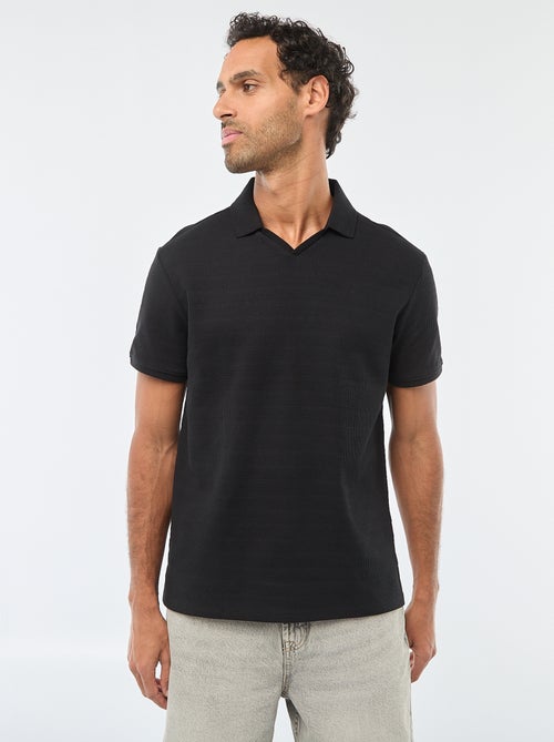 Polo en piqué de coton à manches courtes - Kiabi