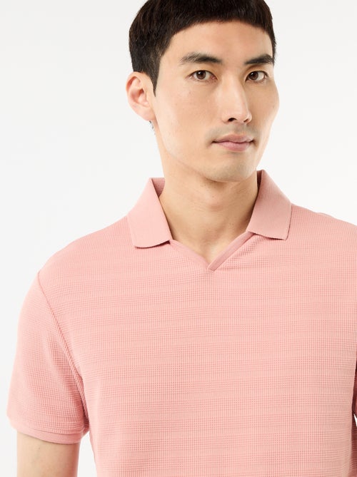 Polo en piqué de coton à manches courtes - Kiabi