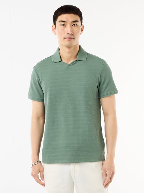 Polo en piqué de coton à manches courtes - Kiabi